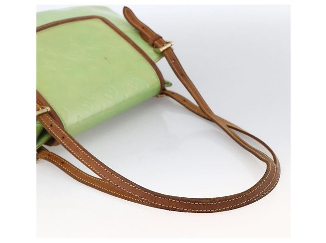 LOUIS VUITTON Borsa a Spalla Vernis Biscayne Bay GM Menta M91285 Auth LNZ031 Verde - vista 7
