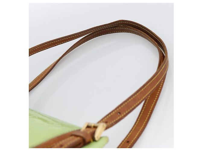 LOUIS VUITTON Borsa a Spalla Vernis Biscayne Bay GM Menta M91285 Auth LNZ031 Verde - vista 8