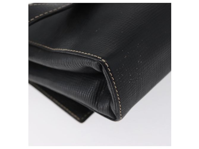 Sac à épaule CÉLINE Circle en cuir noir et or Auth fm5181 Doré - vue 12