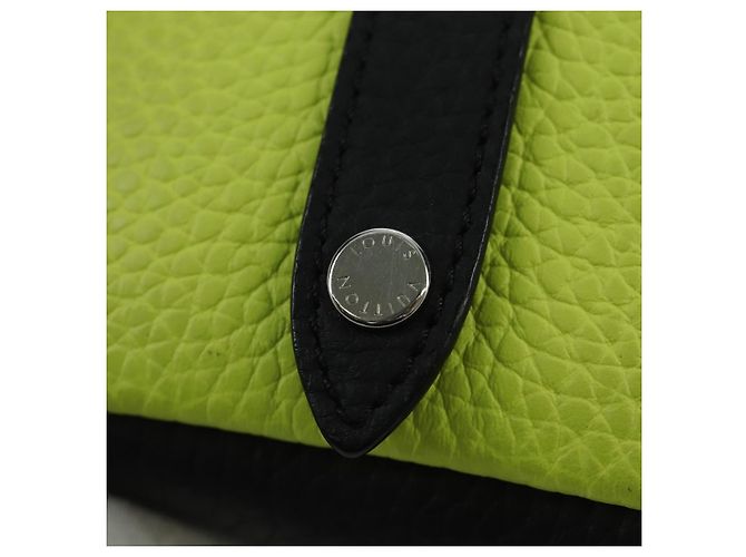 LOUIS VUITTON Pochette Quadrata Charm in Pelle Blocchi di Colore Grigio M00739 Auth ARZ207M Marrone - vista 14