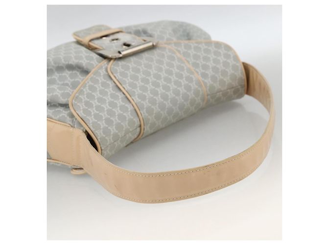 Céline CELINE C Macadam Canvas Schultertasche Hellblau Silber Auth LNZ508V - Ansicht 7