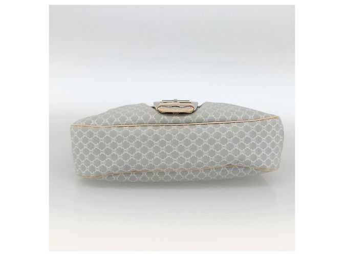 Céline CELINE C Macadam Canvas Schultertasche Hellblau Silber Auth LNZ508V - Ansicht 9