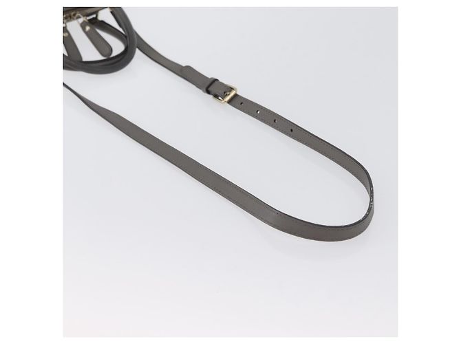 GUCCI Micro GG Canvas Guccissima Tasche Leder 2-Wege Grau Gold 449654 Auth mr2015 - Ansicht 9