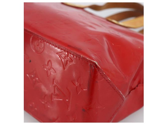 LOUIS VUITTON Monogram Vernis Reade PM Borsa a Mano Rossa M91088 LV Auth LNZ010 Rosso - vista 12