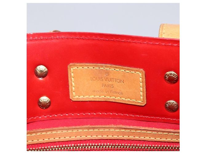 LOUIS VUITTON Monogram Vernis Reade PM Borsa a Mano Rossa M91088 LV Auth LNZ010 Rosso - vista 14