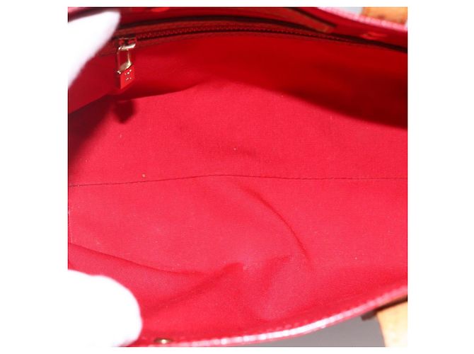 LOUIS VUITTON Monogram Vernis Reade PM Borsa a Mano Rossa M91088 LV Auth LNZ010 Rosso - vista 15