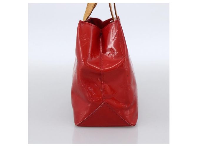 LOUIS VUITTON Monogram Vernis Reade PM Borsa a Mano Rossa M91088 LV Auth LNZ010 Rosso - vista 4