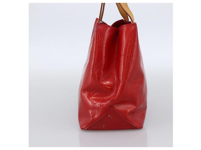 LOUIS VUITTON Monogram Vernis Reade PM Borsa a Mano Rossa M91088 LV Auth LNZ010 Rosso - vista 5
