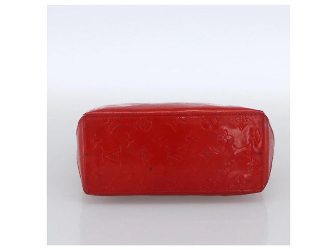 LOUIS VUITTON Monogram Vernis Reade PM Borsa a Mano Rossa M91088 LV Auth LNZ010 Rosso - vista 9