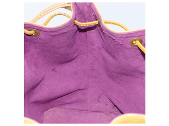 Noe LOUIS VUITTON Borsa a Spalla Petit Noé Epi Gialla M44109 LV Auth ka2646 Giallo - vista 16