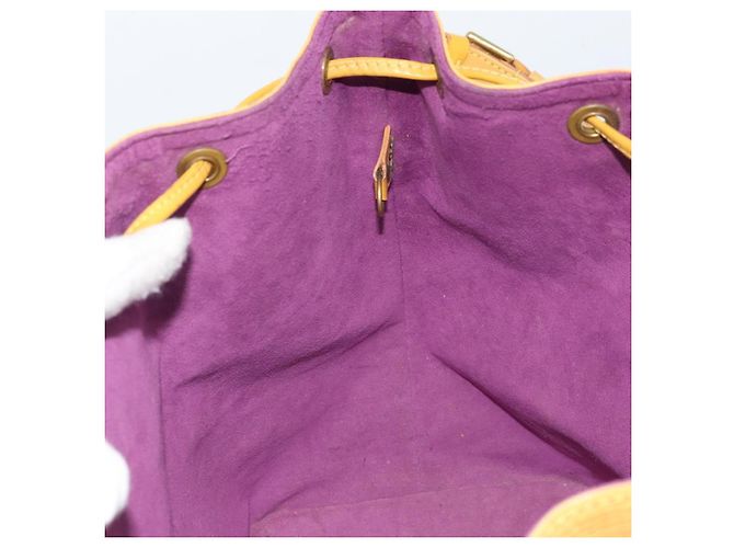 Noe LOUIS VUITTON Borsa a Spalla Petit Noé Epi Gialla M44109 LV Auth ka2646 Giallo - vista 17