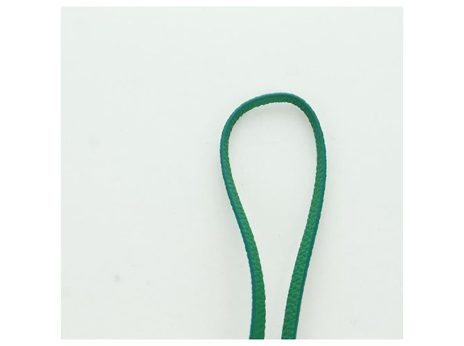 Charm per borsa Gancini Hugs in pelle verde argento Auth 172557M di Salvatore Ferragamo - vista 5