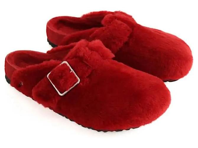 Birkenstock Mule rosse Rosso - vista 3