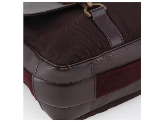LOUIS VUITTON Borsa a Spalla Taiga Delsous Acajou M30166 LV Auth ka2721 Marrone - vista 11