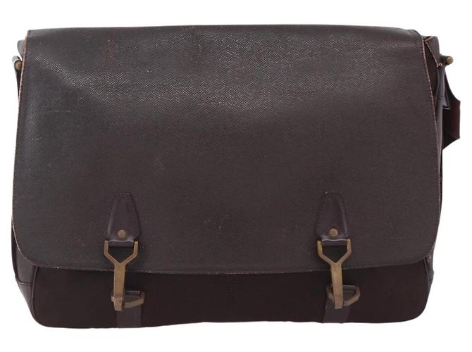 LOUIS VUITTON Borsa a Spalla Taiga Delsous Acajou M30166 LV Auth ka2721 Marrone - vista 2