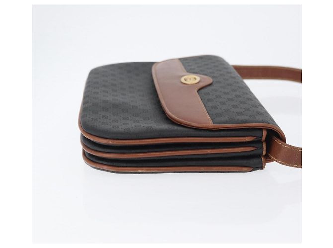 Borsa a Spalla in Tela Micro GG Gucci PVC Nero Oro 004 106 0024 Auth 173559 D'oro - vista 4