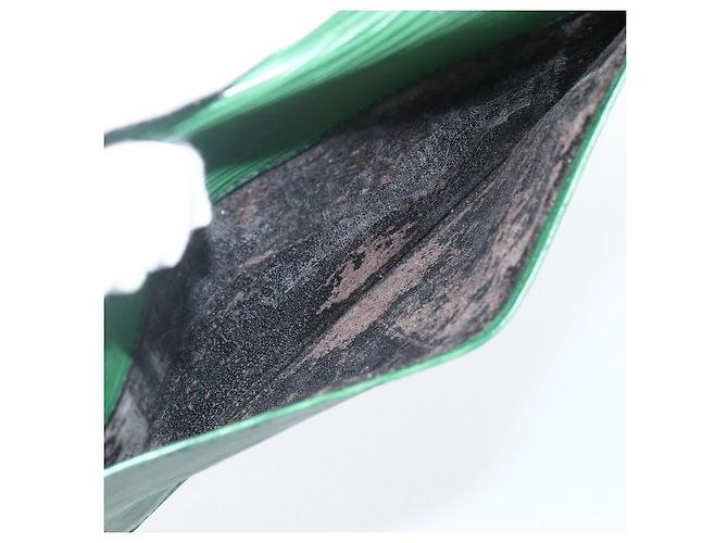 LOUIS VUITTON Clutch Montaigne 23 Epi Verde M52664 LV Auth LNZ018 - vista 19