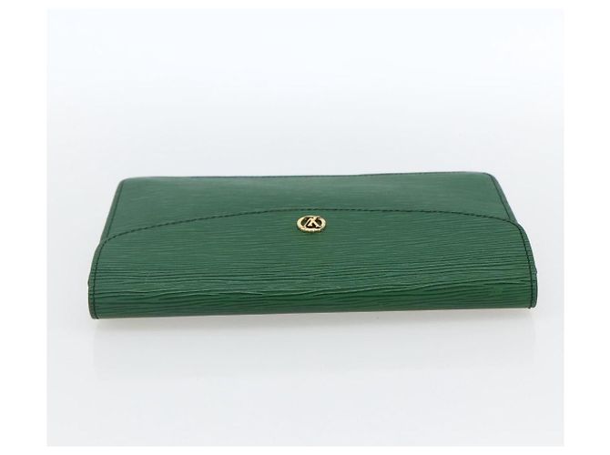 LOUIS VUITTON Clutch Montaigne 23 Epi Verde M52664 LV Auth LNZ018 - vista 6
