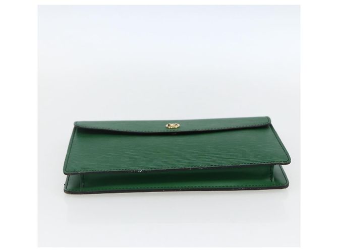 LOUIS VUITTON Clutch Montaigne 23 Epi Verde M52664 LV Auth LNZ018 - vista 7