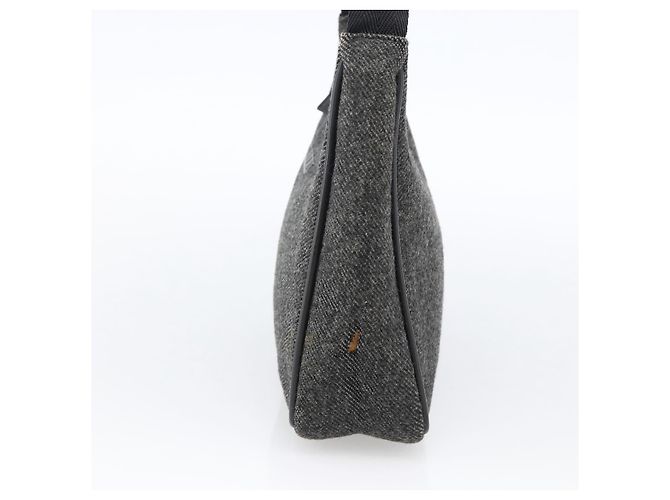 Handtasche aus grauer Wolle Authentisch PRADA LNZ343 Braun - Ansicht 5