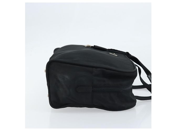 PRADA Borsa a Mano Nylon Nero Argento Auth gh1778 - vista 4