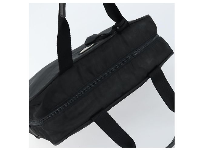 PRADA Borsa a Mano Nylon Nero Argento Auth gh1778 - vista 6