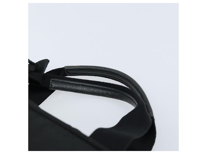 PRADA Borsa a Mano Nylon Nero Argento Auth gh1778 - vista 8