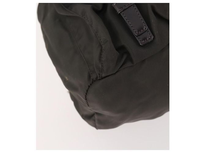 PRADA Rucksack aus grauem Nylon mit Silber authentisch BA10561 Braun - Ansicht 13