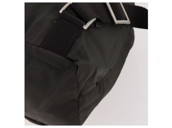PRADA Rucksack aus grauem Nylon mit Silber authentisch BA10561 Braun - Ansicht 14