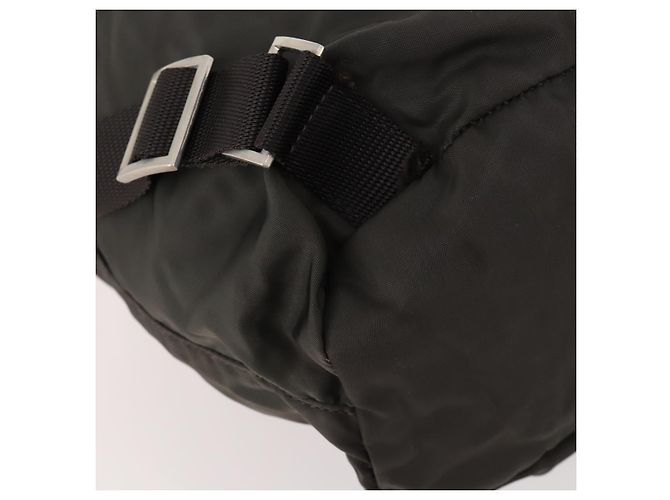 PRADA Rucksack aus grauem Nylon mit Silber authentisch BA10561 Braun - Ansicht 15