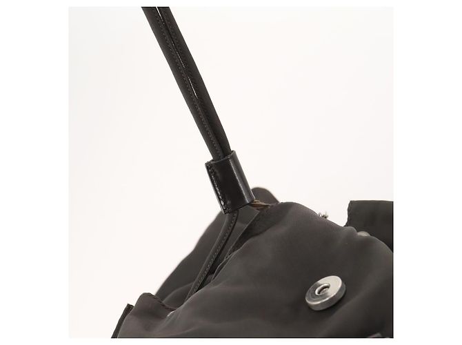 PRADA Rucksack aus grauem Nylon mit Silber authentisch BA10561 Braun - Ansicht 19