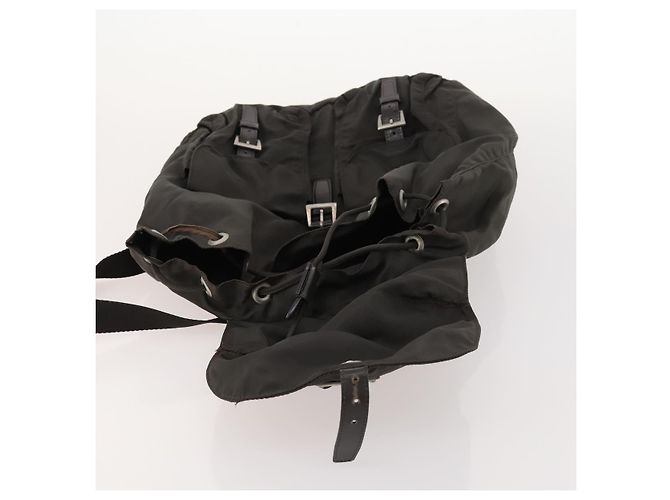 PRADA Rucksack aus grauem Nylon mit Silber authentisch BA10561 Braun - Ansicht 21