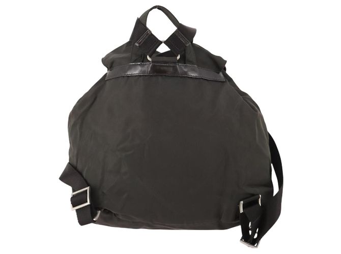 PRADA Rucksack aus grauem Nylon mit Silber authentisch BA10561 Braun - Ansicht 3