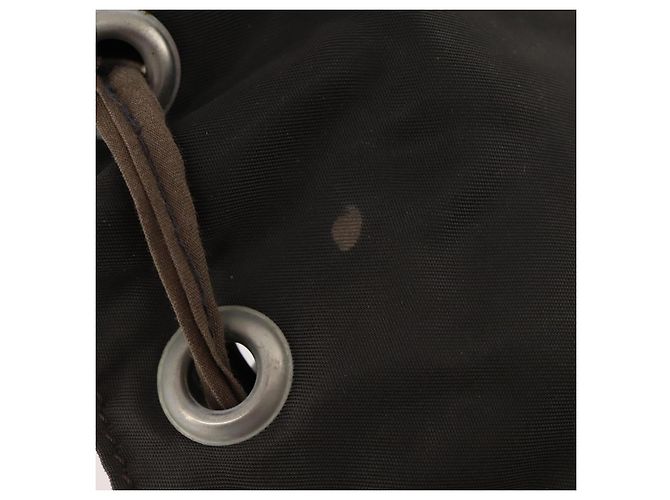 PRADA Rucksack aus grauem Nylon mit Silber authentisch BA10561 Braun - Ansicht 30