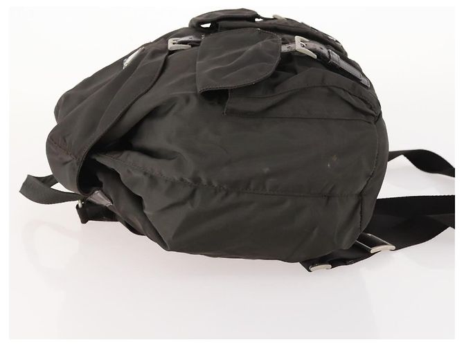 PRADA Rucksack aus grauem Nylon mit Silber authentisch BA10561 Braun - Ansicht 5