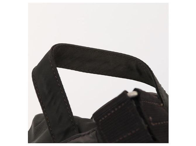 PRADA Rucksack aus grauem Nylon mit Silber authentisch BA10561 Braun - Ansicht 8