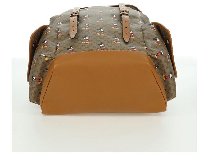 Borsa a spalla GUCCI Micro GG Supreme GUCCIxDisney in PVC beige 603898 Auth LNZ217SM - vista 13