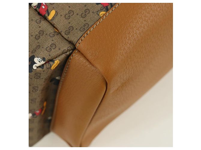 Borsa a spalla GUCCI Micro GG Supreme GUCCIxDisney in PVC beige 603898 Auth LNZ217SM - vista 14