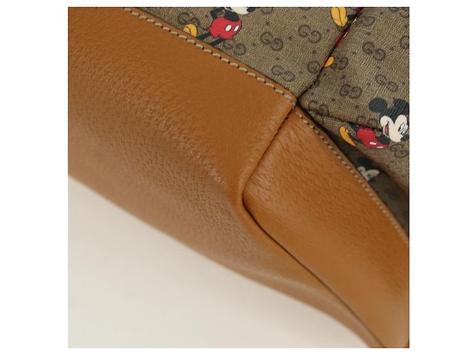 Borsa a spalla GUCCI Micro GG Supreme GUCCIxDisney in PVC beige 603898 Auth LNZ217SM - vista 15