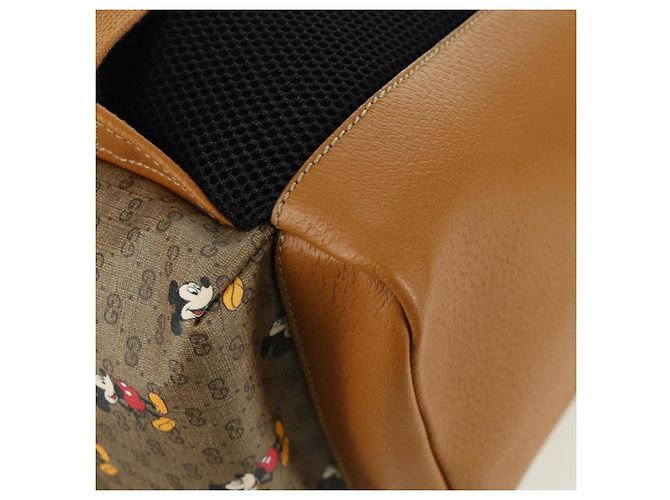 Borsa a spalla GUCCI Micro GG Supreme GUCCIxDisney in PVC beige 603898 Auth LNZ217SM - vista 16