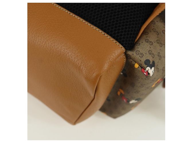 Borsa a spalla GUCCI Micro GG Supreme GUCCIxDisney in PVC beige 603898 Auth LNZ217SM - vista 17