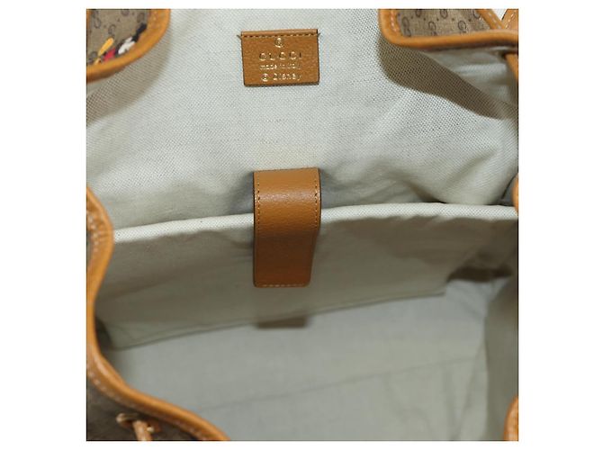 Borsa a spalla GUCCI Micro GG Supreme GUCCIxDisney in PVC beige 603898 Auth LNZ217SM - vista 27