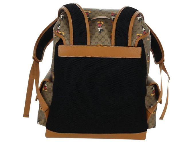 Borsa a spalla GUCCI Micro GG Supreme GUCCIxDisney in PVC beige 603898 Auth LNZ217SM - vista 3