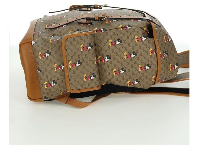Borsa a spalla GUCCI Micro GG Supreme GUCCIxDisney in PVC beige 603898 Auth LNZ217SM - vista 5