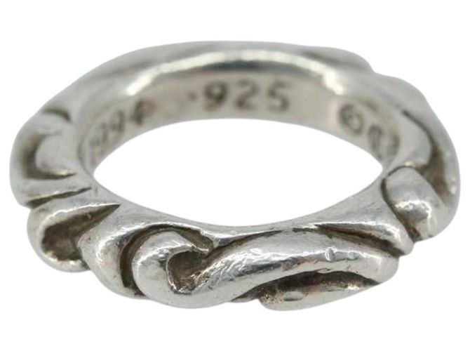 Anello Scroll in Argento Ag925 Chrome Hearts Auth LNZ147SM - vista 3