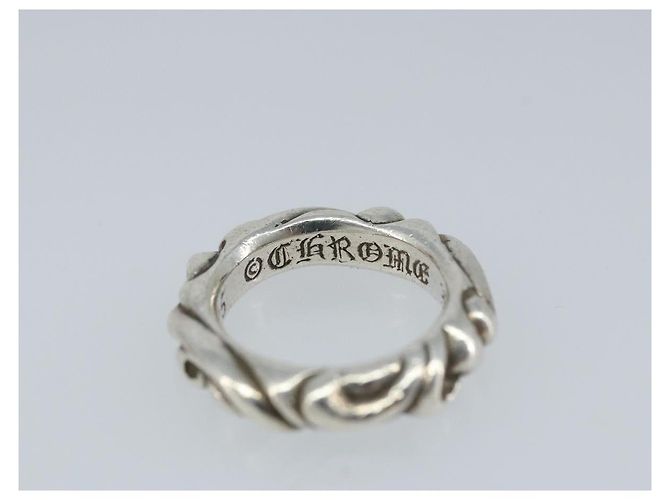 Anello Scroll in Argento Ag925 Chrome Hearts Auth LNZ147SM - vista 6