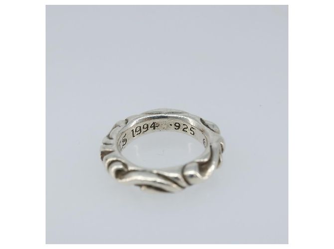 Anello Scroll in Argento Ag925 Chrome Hearts Auth LNZ147SM - vista 8
