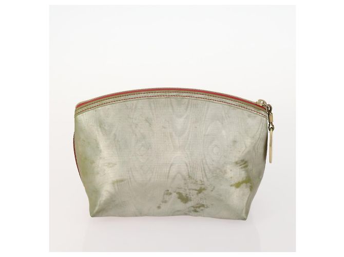 LOEWE Borsa a Mano Anagram Pelle Nylon Camoscio 3 Set Rosso Grigio Verde Auth 173684 Marrone - vista 10