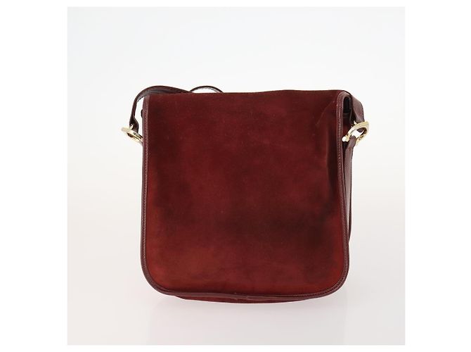 LOEWE Borsa a Mano Anagram Pelle Nylon Camoscio 3 Set Rosso Grigio Verde Auth 173684 Marrone - vista 3