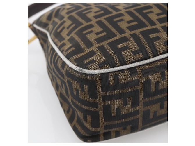 FENDI Zucca Canvas Schultertasche Braun Schwarz Auth 173418 - Ansicht 11